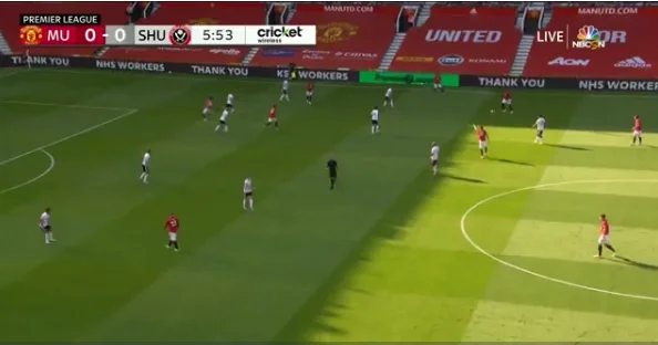 Manchester United comienza poderoso, en supremacía después de sólo 7 minutos