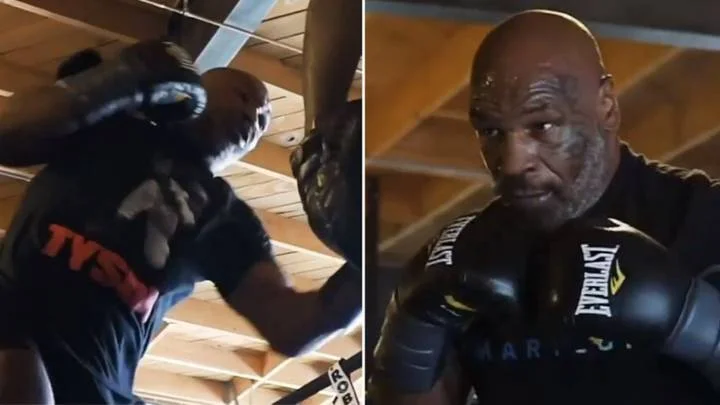 Mike Tyson fa impazzire i fan con il video dell'ultimo esercizio.