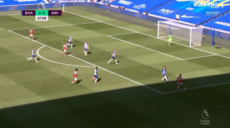 Goli që sapo e shënoi Pepe për Arsenali kundër Brightonit është thjesht wow