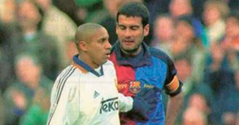 Guardiola reagon fuqishëm kundër racizmit – por ja çka kishte thënë për Carlosin pas një ‘El Clasico’ më 1997
