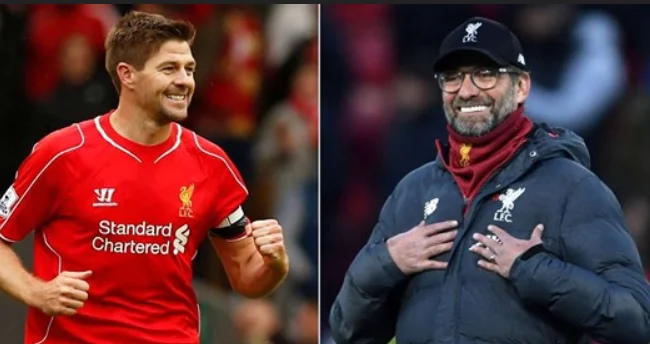 Gerard quiere que Liverpool construya una estatua de Klopp en Anfield