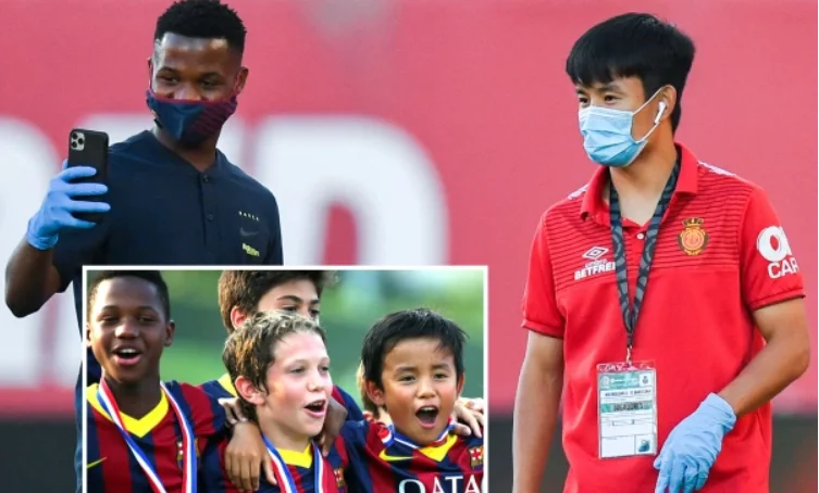 Ansu and Kubo photographed again 7 years since they were part of the Barcelona Academy