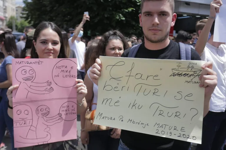 As Kosovo protests for weddings, Albania protests about the absurd question on the prom test: What did Turi do?