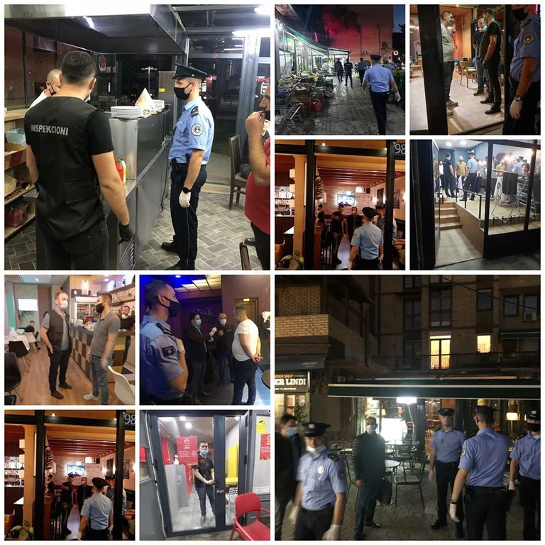 Inspection et la police lancent une action dans le café après le dernier cas avec coronaire