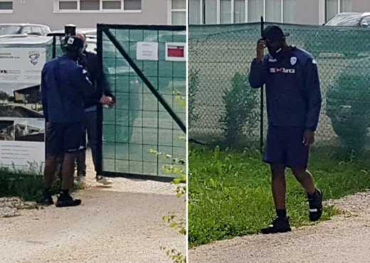 Sie wurde aus dem Training herausgeworfen, das ist Balotellis Reaktion.