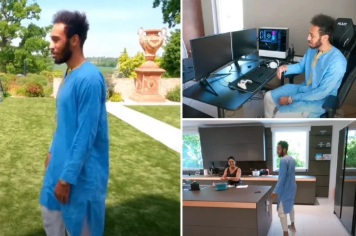 Un padre come Aubamyang: Questa è la sua residenza straordinaria con sala giochi e asilo per bambini