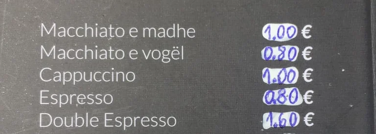 Makiaato e prezzi espressi aumentano in questo comune del Kosovo, i cittadini si lamentano