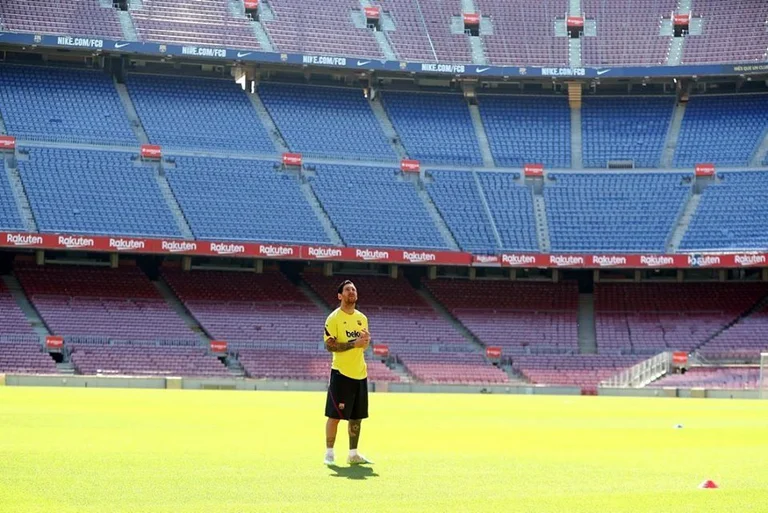 He left his training damaged, Messi baffles Barcelona