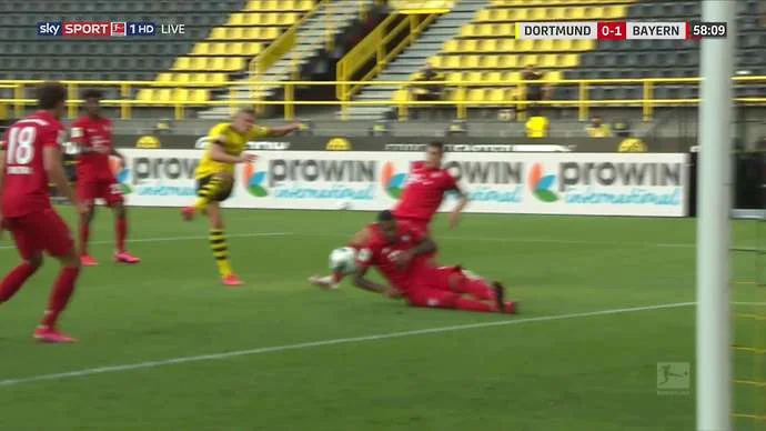 All against Dortmund was robbed today's clean penalty against Bayer in the title match.