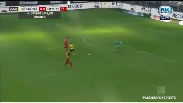 Boateng denied Haaland safe goal just 30 seconds after starting led the ball out of the gate line