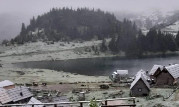 A week before June, even snow in central Bosnia