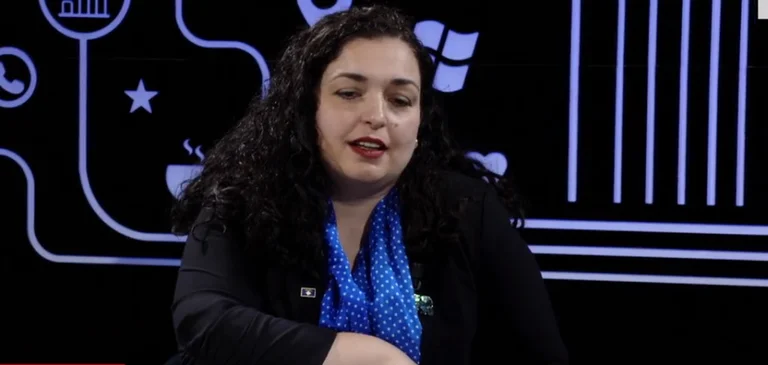 How does Vjosa Osman answer the question: Will you abandon him? LDK, will you go to Vetevendosje?