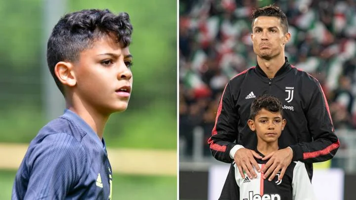 Today Ronaldo was surprised by Juvenus ' training with a special guest