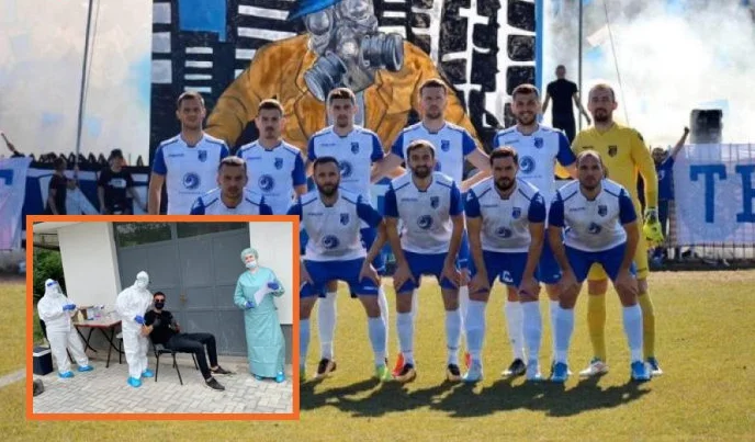 Leichte Tester Fußballspieler vor der Saison