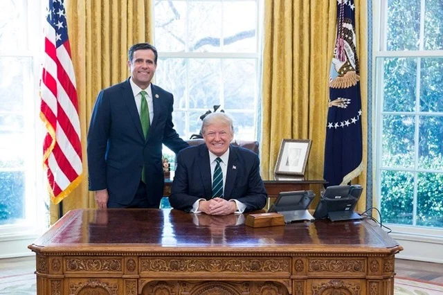 Richard Green completa il suo mandato, U.S. Intelligence Director diventa John Ratcliffe.