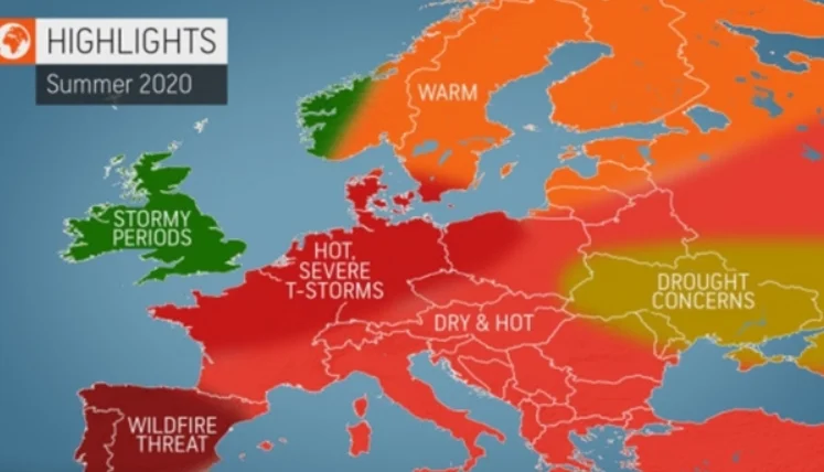 Accuwether: Verano de este año en Europa