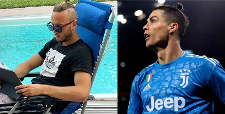 Amir Candor of Krokoon Cristiano Ronaldon with the new fridge