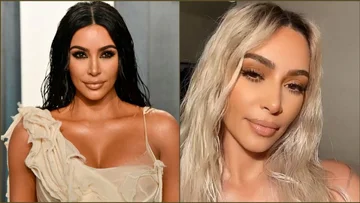 Kim Kardashian charme la nouvelle apparence, devient blonde