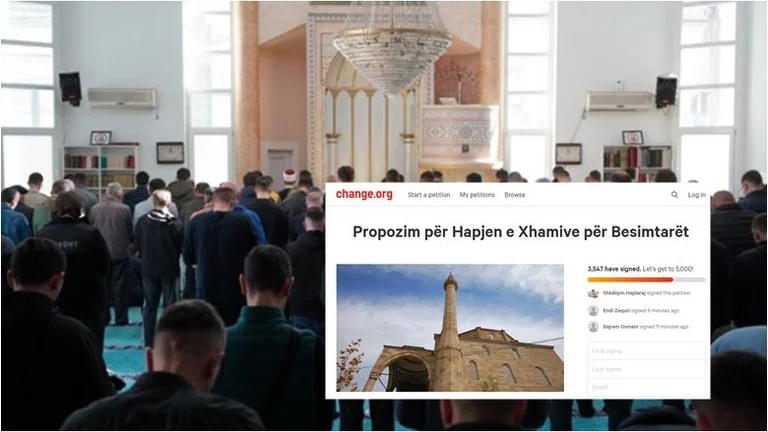 Die Eröffnung der Kosovo Moschee ist durch eine Petition erforderlich