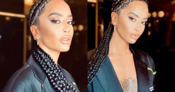 Le prix élevé de la veste Dafina Zeqiri porte dans le dernier photopositon