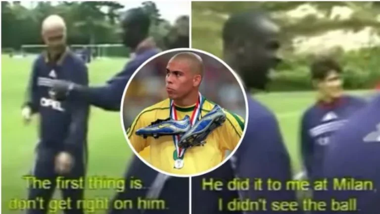 Rare immagini rivelano lo studio dettagliato fatto dai giocatori francesi Ronaldos prima delle finali nel 1998