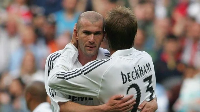 Those were the exciting words Zidane told Beckham before the latest Real Madrid game.