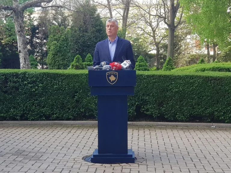 Le président Thaci tient une conférence de presse à 11 heures.