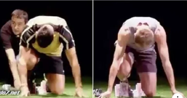 A high-speed view between CR7 and a professional sponsor is who wins