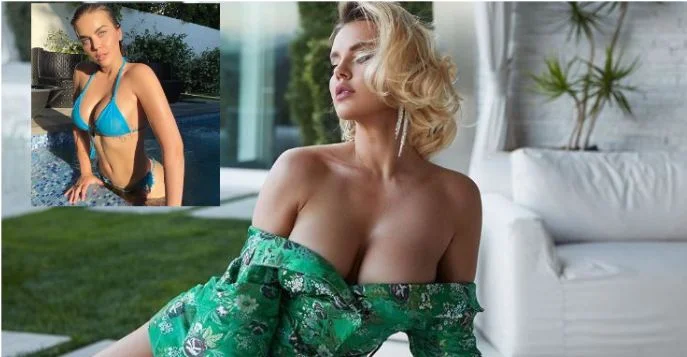 Quando mi viene detto, è quasi grocea”, Keyvina con una posa tentante dalla piscina
