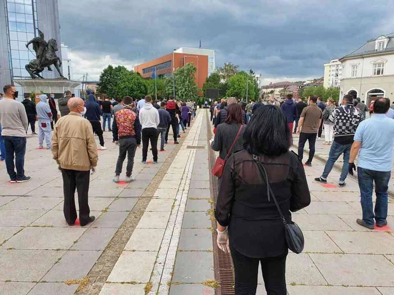 One person says he was paid today at “proposed” for protest organised by VV)