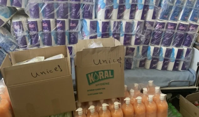 U n NICEF hilft Malisheva mit Hygienewerkzeugen