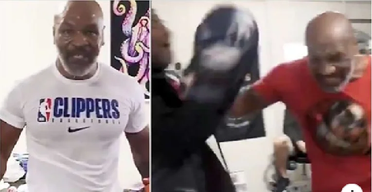 Tyson posts video training and is seriously impressive