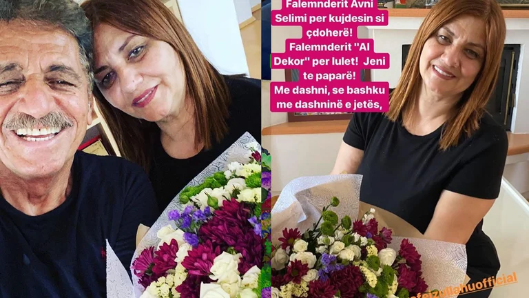 Saber Feyzullah se vuelve romántico, espera a la mujer con flores, de hoy ambos cuarentena