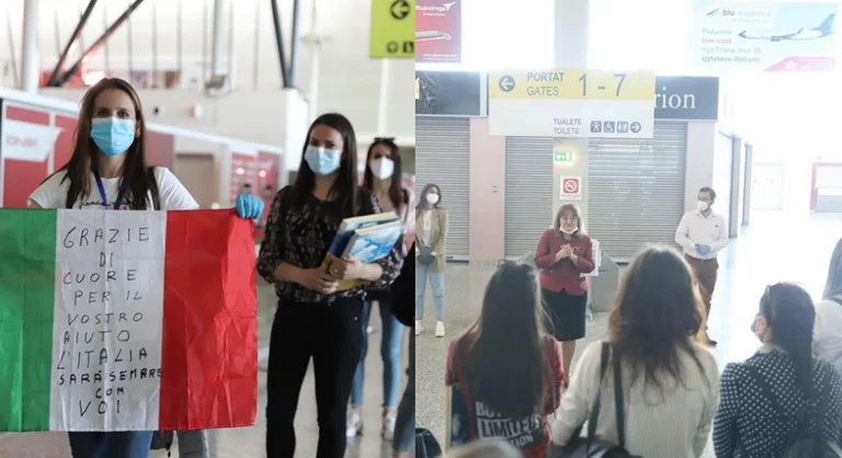 The 60 nurses sent back to Italy to help in the fight against the Coronavirus