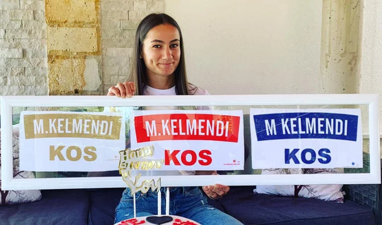 Este es el regalo especial de cumpleaños de Majlinda Kelmendi.