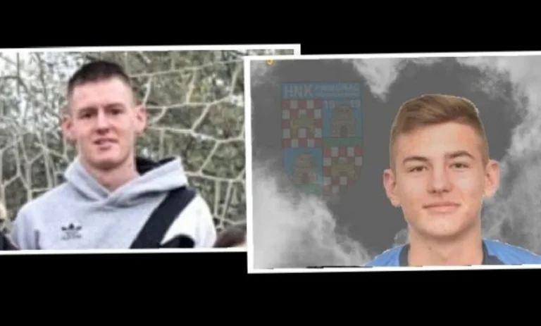Sie nehmen Bilder von dem schrecklichen Unfall, wo zwei junge Fußballer starb
