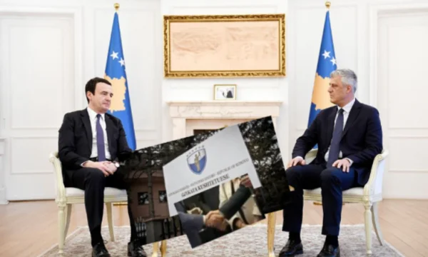 Le VV du président Thaci s'écrase également dans les commentaires envoyés à la Cour constitutionnelle