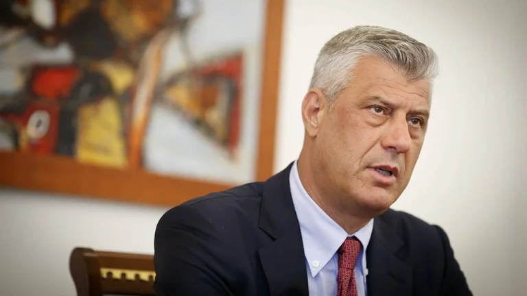Thaci comforts 26-year-old family