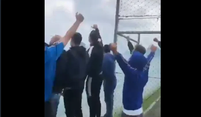 In the absence of matches, fans don't ask about the Coronavirus. They go and support the team in training.