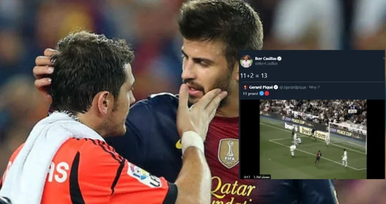 Pique rappelle Barcelone 6 à 2 victoire sur le Real Madrid, c'est la façon épique de contrer Casillas