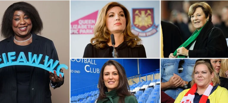 Estas son algunas de las más poderosas mujeres de fútbol de élite, herederos de diferentes clubes de inglés.