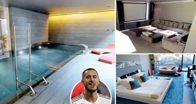 He bought it from the Spanish singer, this is Hazard's house next to the team's friends who cost him 10 million.