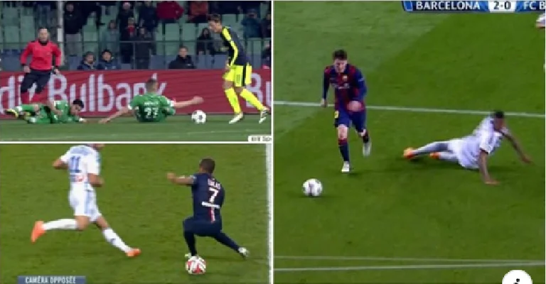 Una notevole mancanza di rispetto: le immagini mostrano che i calciatori possono essere molto brutali