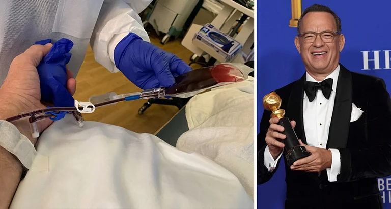 Tom Hanks erholt sich von COVID-19 und spendet Blut, um Antikörper zu finden