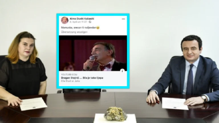 Il vice ministro di Kurti distribuisce canzoni serbe