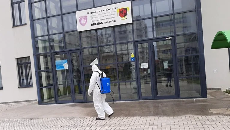 Drenas Gemeinde Objekt desinfiziert