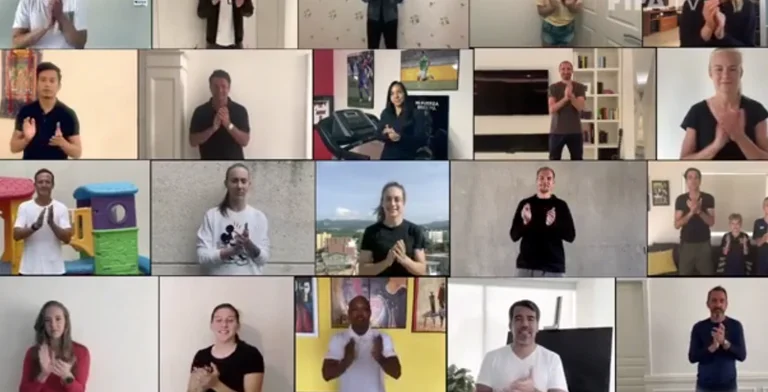 Scary: The stars and football legends get together, that's the fantastic gesture of gratitude to doctors