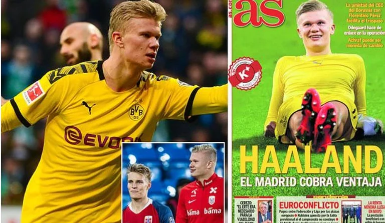 C'est le club qui mène la course de transfert Haland.