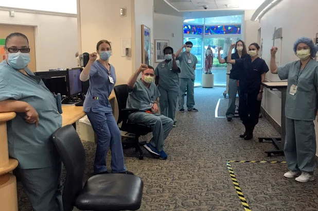 Nurses are suspended after refusing to treat patients with coronarys without N95 masks
