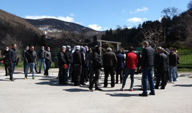 Los mineros de Trepca van en huelga